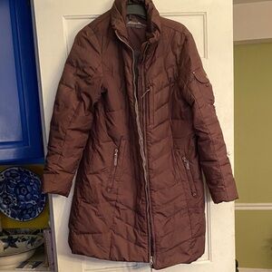 Eddie Bauer Women's Burgandy Puffer Coat